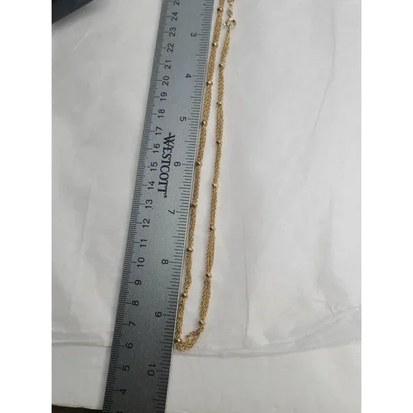 Vintage Avon‎ Goldtone Multi Strand Necklace & Earring Set With Twisted Design - Picture 4 of 6